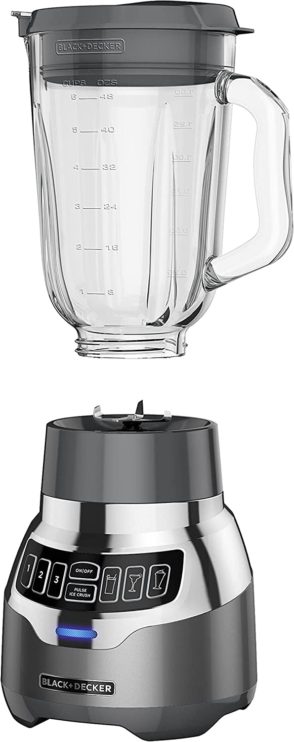 Licuadora Silenciosa BLACK+DECKER con Vaso de Vidrio Cyclone