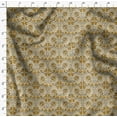 thumbnail image 4 of Soimoi Block Print Print,Cotton Cambric, Quilting Fabric Sold by The Yard 42 Inch Wide, Medium Weight Cotton Fabric, SewingSupplies, Dark Mustard, 4 of 6