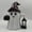 B, variant on Halloween Ghost Figurines Decor, Cute Halloween Spooky Ghost with Lantern and Pumpkin Resin Figurine, Perfect for Outdoor Garden Decoration