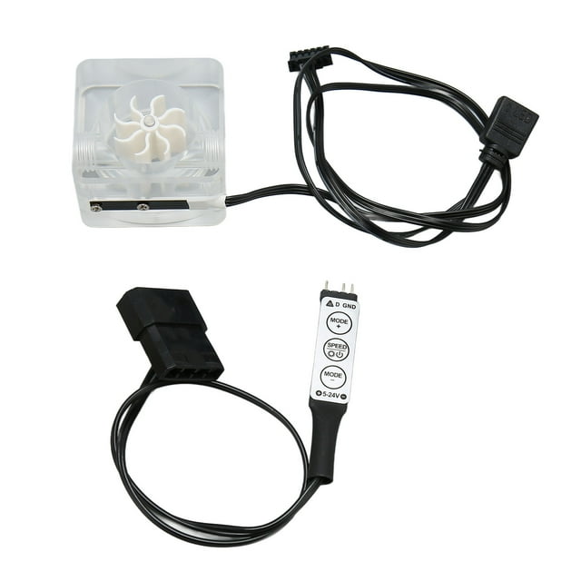 Medidor de flujo de refrigeración por agua G1/4 rosca 8 impulsor 3 vías medidor de velocidad giratorio acrílico duradero para computadora blanco