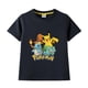 thumbnail image 4 of Pokemon ropa para niños figura de Anime Pikachu camiseta gráfica para niños 100% algodón verano manga corta niño niña regalo de cumpleaños, 4 of 5