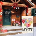 thumbnail image 2 of Valentines Day Candy Love Hearts Garden Flag 12x18 Inch Double Sided Outside, Welcome Rustic Anniversary Yard Outdoor Flag, 2 of 6