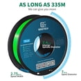 thumbnail image 5 of GEEETECH PLA 3D Printer Filament 1.75mm Green, Dimensional Accuracy +/-0.03mm, 1kg (2.2lbs) , 1080 Feet （330m）per Roll, Vacuum Packaging, Toughness Enhanced, Fit for Most 3D FDM Printer, 5 of 6