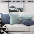 thumbnail image 4 of Juego de fundas de almohada Home Brilliant Lumbar Chenille, 30 x 50 cm, color verde azulado, 4 of 7