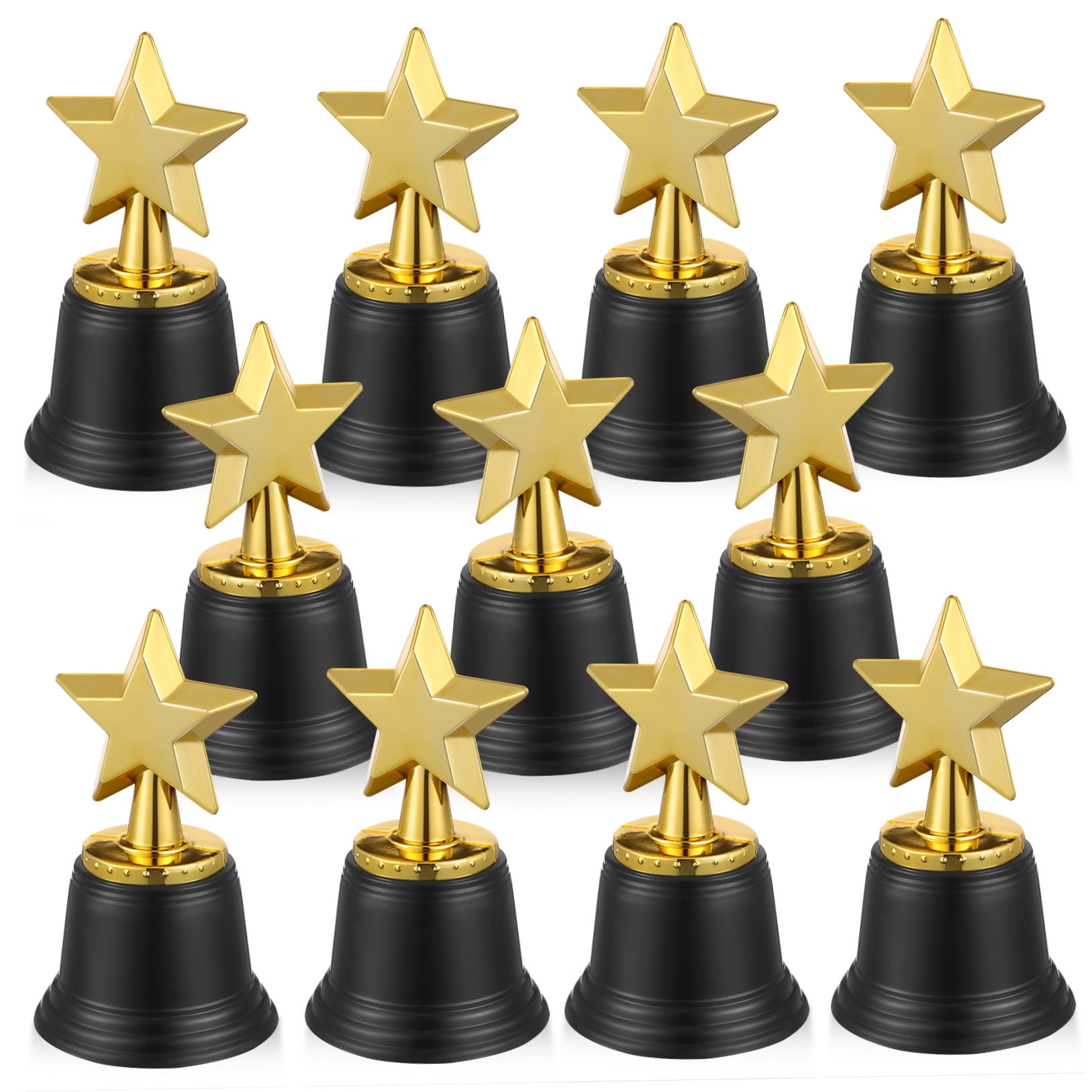 AURARMLET 20Pcs Star Trophy Awards in Plastic for Sports Banquets and Competitions