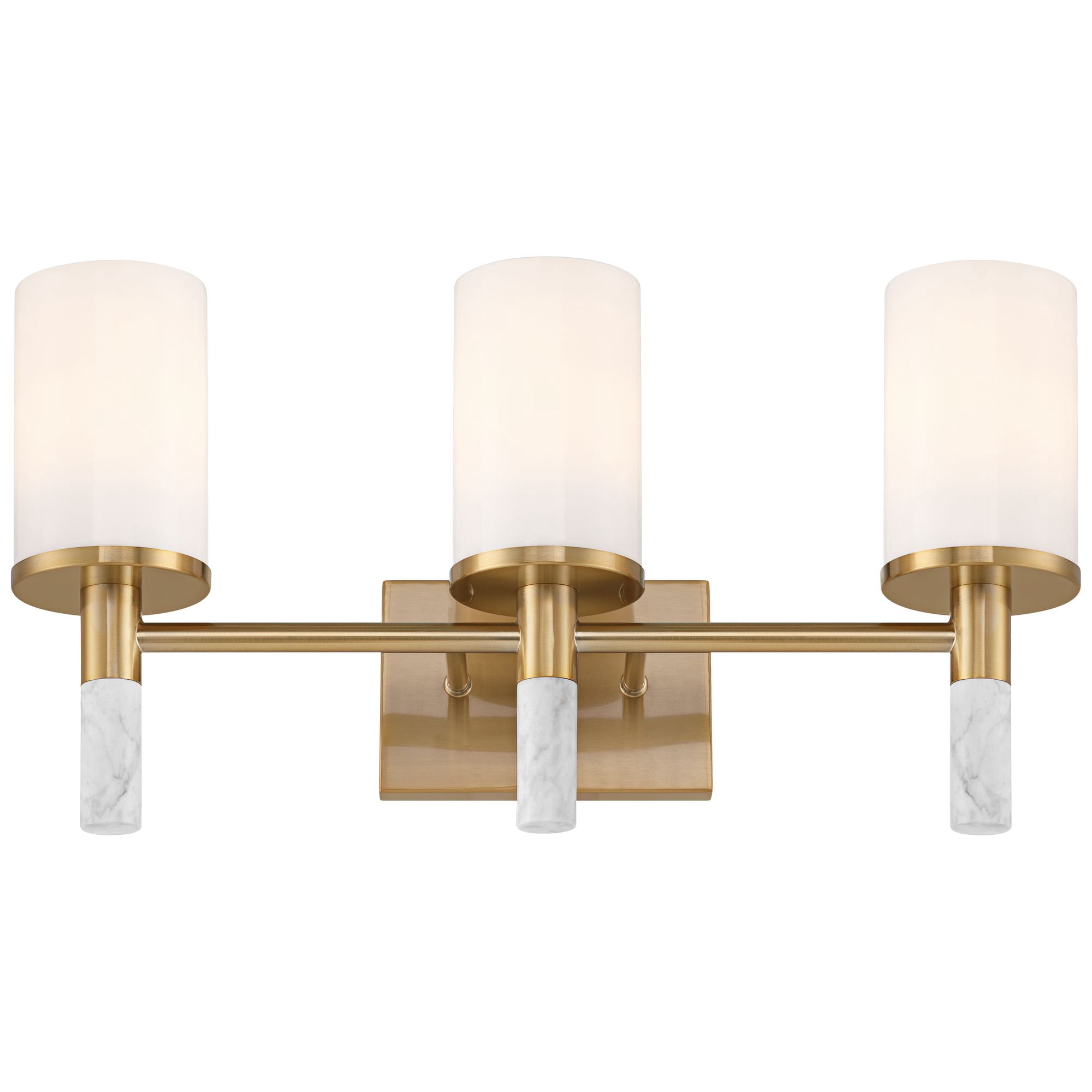 Possini Euro Design Lucius 21 3/4" High Modern 3 Light Bathroom Vanity Wall Lamp Light Fixture Mount Hardwired Soft Gold