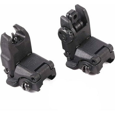 Flip Up Front and Rear Sights Picatinny or Weaver Rail 3rd Gen
