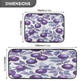 thumbnail image 4 of Kitchen Floor Mat 2 Sets Carpet Floor Mat Kitchen Mat Bathroom Mat Living Room Mat Bedroom Mat Absorbent Delicate Fabric No Ball Large Purple Plum, 4 of 7