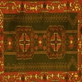 thumbnail image 1 of Ahgly Company Indoor Square Persian Yellow Traditional Area Rugs, 5' Square, 1 of 4