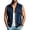 Navy, variant on Maqroz Mens Outerwear Vests Faux Suede Sleeveless Jacket Stand Collar Zip Up Daily Coat with Pockets Gray,L