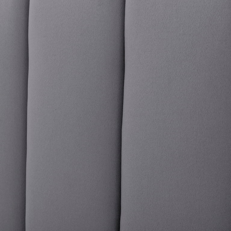Gewnee King Size Linen Upholstered Panel Headboard, Dark Gray photo 5