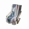 thumbnail image 4 of Kabuki Soft Flannel Fleece Throw Blanket, Different Coloreds of Japanese Demoness Ornate Flowers Art, Cozy Plush for Indoor and Outdoor Use, 50" x 70", Blue Red White, by Ambesonne, 4 of 6