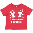 thumbnail image 3 of Inktastic How I Roll Bowling Boys or Girls Toddler T-Shirt, 3 of 5