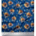 thumbnail image 1 of Soimoi Polyester Crepe Fabric Feather & Bird Cartoon Print Fabric by Yard 52 Inch Wide, 1 of 3