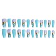 thumbnail image 1 of ruzhgo Length Coffin Fake Nail Scratch Resistant Press-on Fingernails Removable Trimble Nail Tip Adjustable Manicure Stickers Girls Type 1 Type 37, 1 of 6