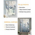 thumbnail image 3 of Vintage Oil Painting Forest Tie Up Curtains for Window, Thermal Insulated Balloon Shade Adjustable Rod Pocket Curtains Valance Panels for Kitchen Bathroom Cafe 42 x 63 Vintage Birds Branches, 3 of 6