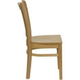 thumbnail image 6 of BizChair 2 Pack Vertical Slat Back Natural Wood Restaurant Chair, 6 of 8