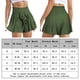 thumbnail image 2 of Culottes sueltos para mujer Pantalones cortos de playa de moda con cintura elástica para el verano (Verde militar S) FLhrweasw Para estrenar, 2 of 8