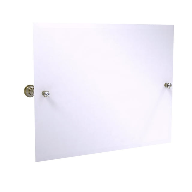 Miroir Inclinable Rectangulaire Paysage de la Collection Carolina Crystal avec Bord Biseauté