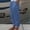Blue, variant on QUINDOS Pants for Women Straight Leg High Waisted Long Casual Trousers Cotton Linen Relaxed Fit Pants with Pockets
