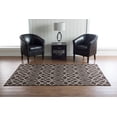 thumbnail image 2 of Linon Salonika Irongate Reversible Woven Wool 5'x8' Rug in Brown, 2 of 5