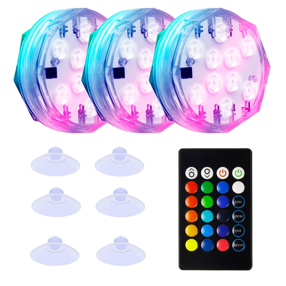 Beauty Submarine LED Light with Remote RGB Lighting Waterproof Swimming