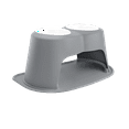thumbnail image 1 of WeatherTech Système d'Alimentation pour Animaux Double Hauteur 14 Pouces Support Haut - Acier Inoxydable - Gris Foncé, 1 of 1