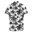thumbnail image 4 of Pitauce Mens Button Down Hawaiian Shirt Tropical Print Beach Shirts Short Sleeve Lapel Tops Casual Loose Vacation Shirt, S-3XL, 4 of 5