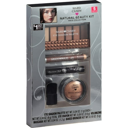 Hard Candy Natural Beauty Kit Face Collection Gift Set, 4163, 5 pc