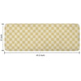 thumbnail image 7 of Yellow and White Checkerboard Pattern Kitchen Rug Mat,Kitchen Runner Rugs Non Skid Washable,Decorative Kitchen Floor Mats for Kitchen,Sink,Laundry,17"x47.2", 7 of 7