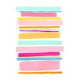 thumbnail image 2 of Galapon, Nikki 23x32 White Modern Wood Framed Museum Art Print Titled - Summer Stripes II, 2 of 4