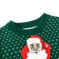 thumbnail image 3 of GYRATEDREAM Toddler Little Girl Boy Christmas Sweatshirt Kid Ugly Santa Claus Reindeer Tree Sweater Pullover Shirt Xmas Long Sleeve Tee Top Clothes for 3Y Green, 3 of 9
