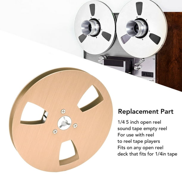 1/4 5 Inch Empty Reel To Reel Tape, 3 Hole Take Up Reel To Reel Small Hub  For Tape Recorder, Universal Empty Disc Opening Machine Part, Aluminum  Alloy Analog Recording Tape Reel 