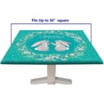 thumbnail image 6 of Easter Bunny Fitted Square Tablecloths, Happy Easter with Hare Rabbit Waterproof Wipe Clean Table Cloth, Great for Home Kitchen/Parties/Holiday Dinner Use, Fit 34'''' x 34''''Square Table, Green, 6 of 6