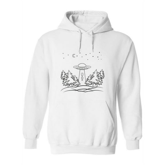 Cool Alien Abduction Hoodie Women -Image by Shutterstock, Female Large