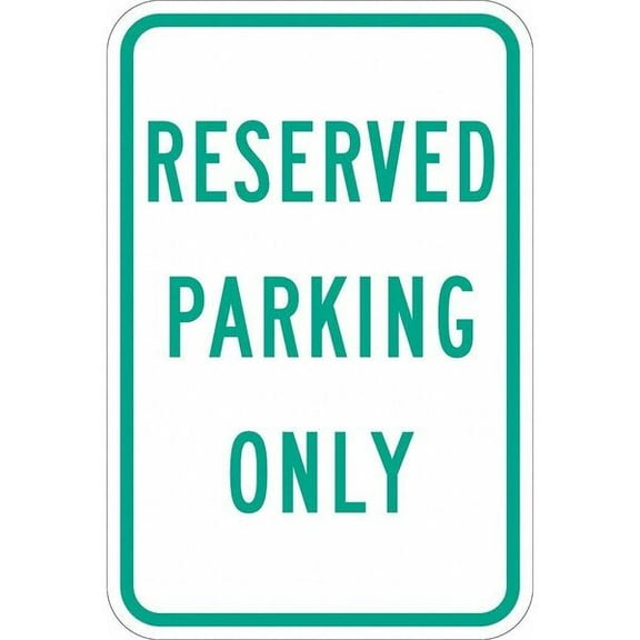 Lyle Reserved Parking Sign,18" x 12, T1-1203-DG_12x18 T1-1203-DG_12x18
