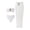 White, variant on Women's Sweetheart Two Piece Swimsuit Set Solid Crop Top High Waisted Bikini Set Strapless Support Padded Cups Quick Dry