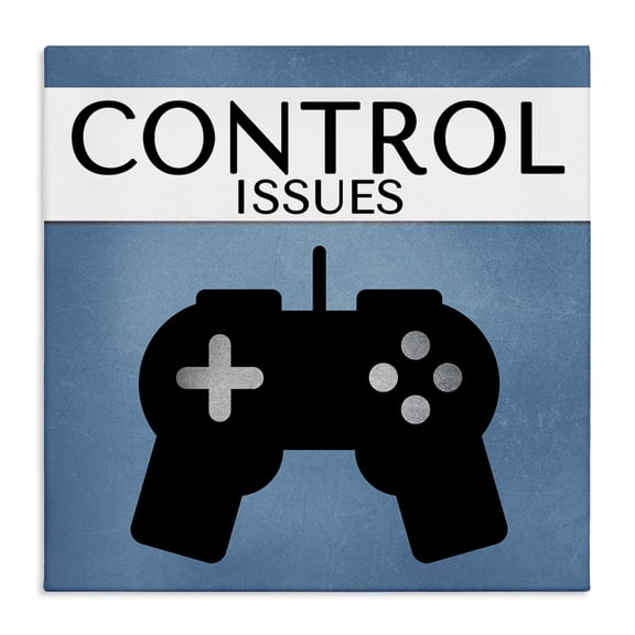 Stupell Industries Contemporary Control Issues Gamer Canvas Art, 17 x 17, by Kim Allen