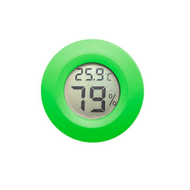 Tholdsy Termómetro integrado Medidor de temperatura LCD Botón impermeable Medidor de Plástico Entrega rápida Accesorios para Electrónica Verde