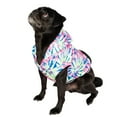thumbnail image 4 of Justice Pet Wastebag Dispensing Pocket Fleece Tiedye Dog Hoodie, M, 4 of 6
