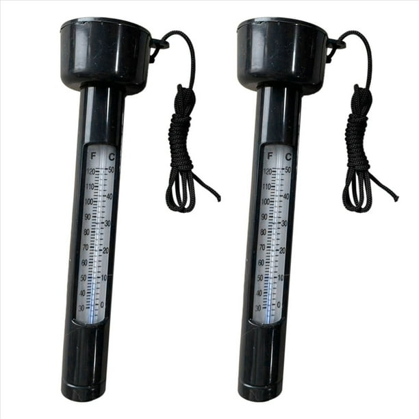 2X Termómetro de Piscina, Termómetro de Temperatura de Piscina Flotante de Fácil Lectura, para Piscinas y Spas Exteriores e Interiores