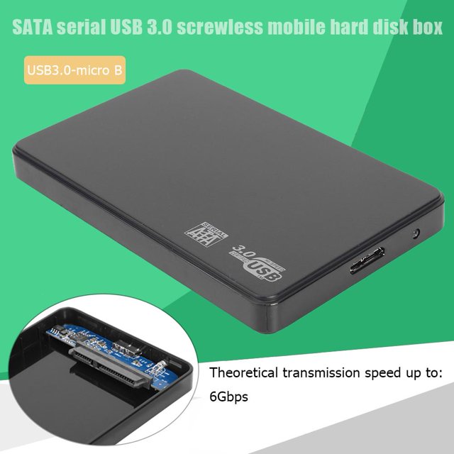 Caja de disco duro SSD externa de 6 Gbps con puerto USB 3.0 Micro-B a SATA de 2,5 pulgadas