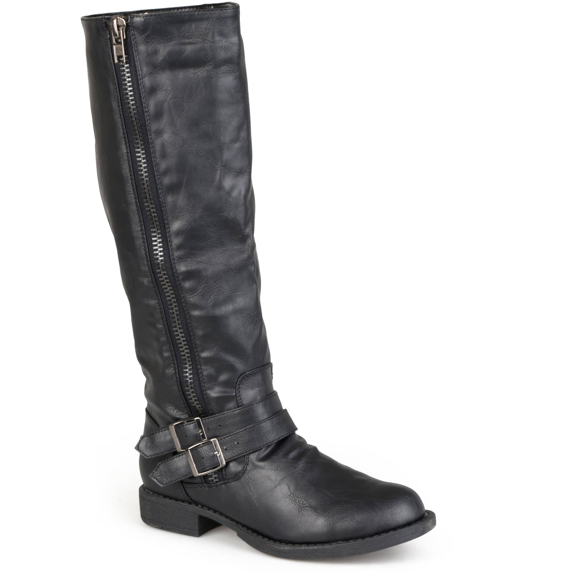 Brinley Co Women's Tall Buckle Detail Boots - Walmart.com