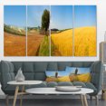 thumbnail image 1 of Tuscany Wheat Field Hill Panorama - Landscape Artwork Canvas, 1 of 3