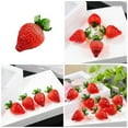thumbnail image 2 of Glass Strawberry Decorative Figurine Ornament for Home Office Kitchen Decoration, 2 of 11