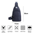 thumbnail image 2 of Travel small backpack diagonal chest bag female large capacity-splash-proof polyester chest bag - blue, 2 of 6
