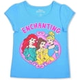 thumbnail image 2 of Princess Cinderella, Belle and Ariel Girls 3 Piece Hoodie Short Sleeve and Legging Set, 4-6X, 2 of 7