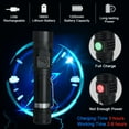 thumbnail image 2 of Linterna, 1000 lúmenes, linterna LED recargable por USB, 4 modos de luz, resistente al agua IPX4, linterna con zoom para camping, senderismo, emergencia (paquete de 2, batería incluida) TUNC Sencillez, 2 of 5