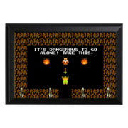 It's Dangerous To Go Alone! Retro Zelda Nerdy Wall Plaque Key Hanger Holder