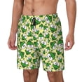 thumbnail image 1 of Kdxio Cartoon Frogs Print Mens Swim Shorts with Mesh Lining, Breathable and Quick-Drying, Adjustable Waist, Privacy Pocket-Large, 1 of 6